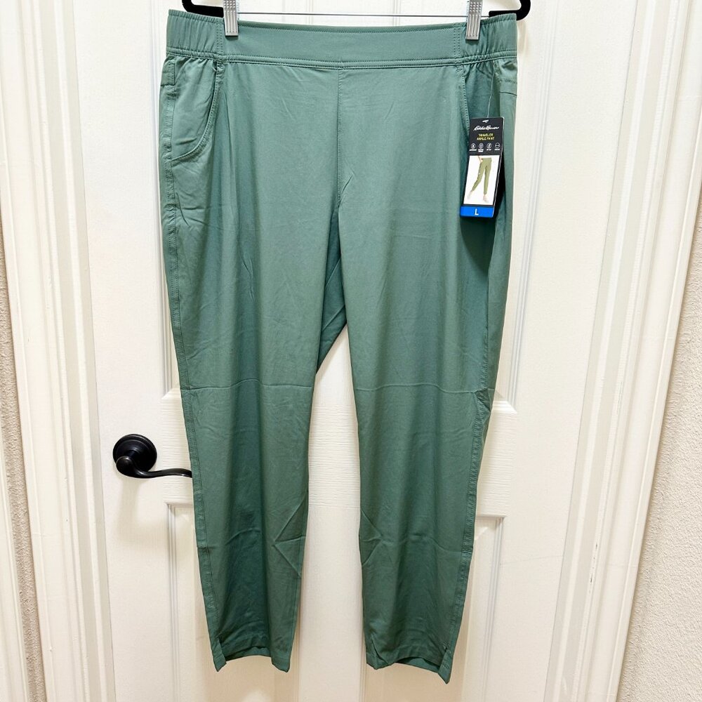Eddie Bauer Traveler Ankle Pant Women's Size L Lightweight UPF 50+ 4-Way Stretch - Picture 4 of 16
